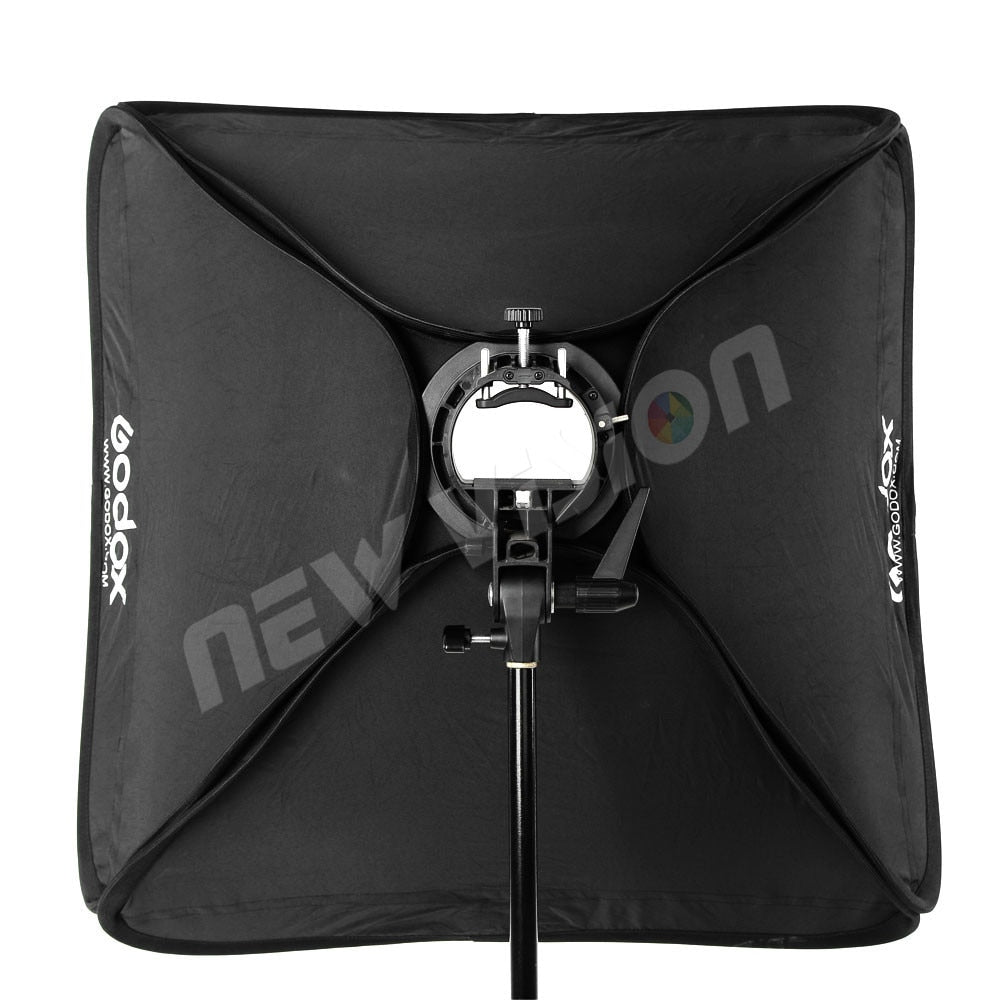 Godox 40cm 50cm 60cm 80cm Ajustable Speedlight Flash Softbox + S type Bracket Bowens Mount Kit for Speedlite Studio Shooting