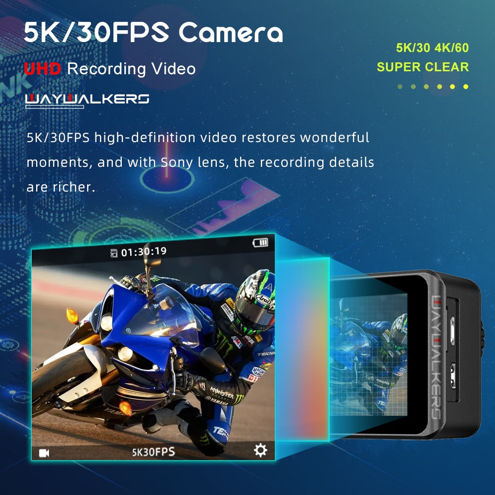 5K Action Camera Ultra HD WiFi Remote Control