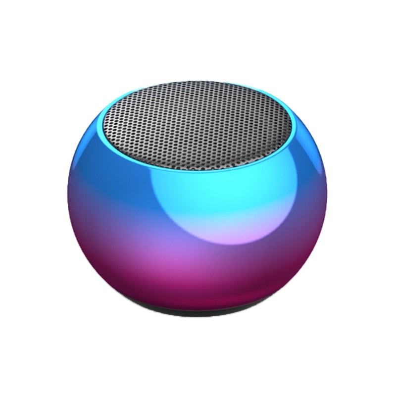 Flash Wireless Bluetooth Speaker Portable Small Steel Gun Metal Heavy Subwoofer Outdoor Mini Bluetooth Small Speaker