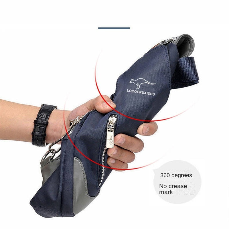 Men's Chest Bag New Fashion Korean Style Casual Sports Water Proof Oxford Chest Crossbody Bags for Men Shoulder Messenger Bag