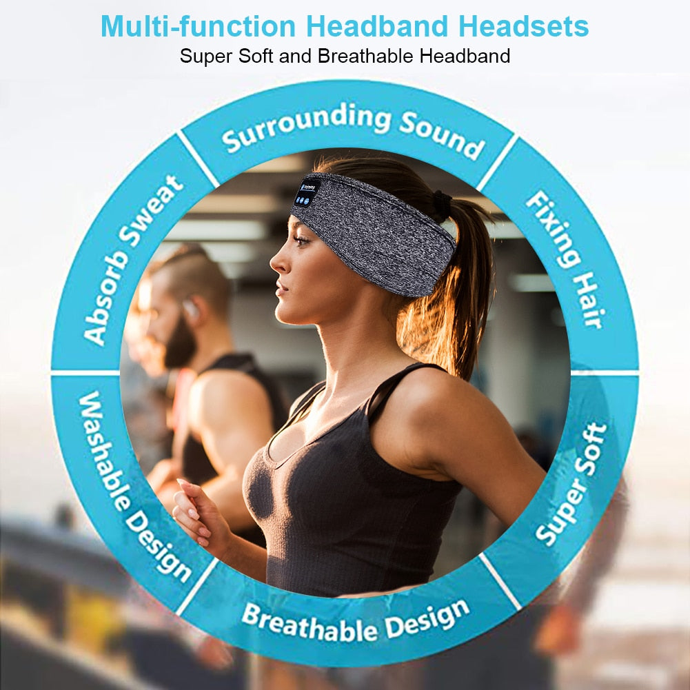 Soft Elastic Comfortable Music Headset Speakers