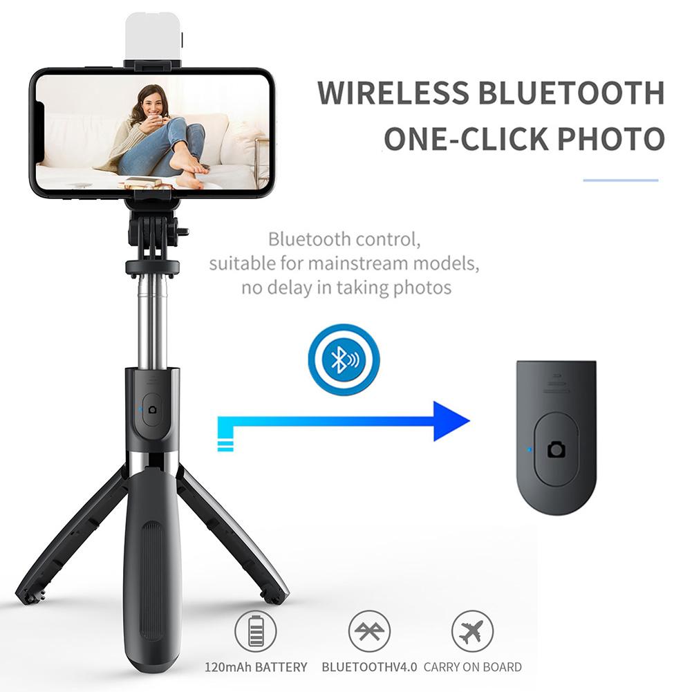 Bluetooth Wireless Selfie Stick Tripod Foldable Extendable Universal Monopod