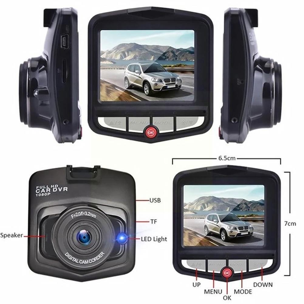 Automotive high-definition driving recorder 2.4 inch single lens video recording player Wide angle 170 night recorder