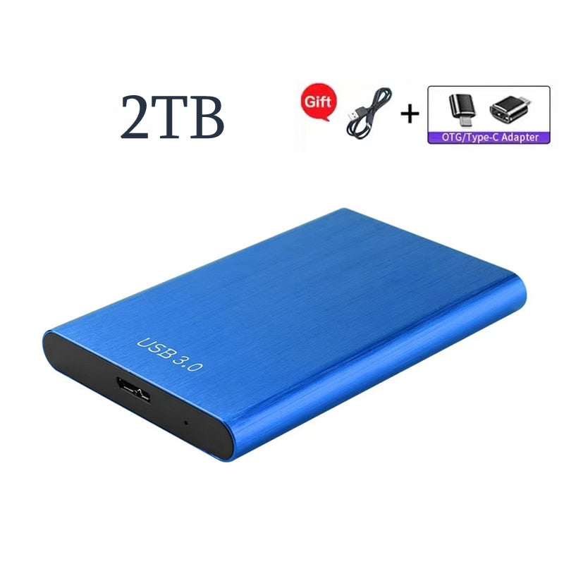 Original Portable High-Speed SSD/HDD 2TB/4TB/8TB/16TB/30TB External Hard Drive Mass Storage USB 3.0 Interface Memory Hard Drive