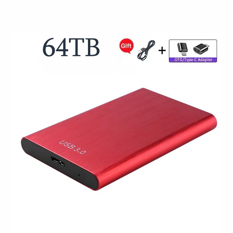 Original Portable High-Speed SSD/HDD 2TB/4TB/8TB/16TB/30TB External Hard Drive Mass Storage USB 3.0 Interface Memory Hard Drive