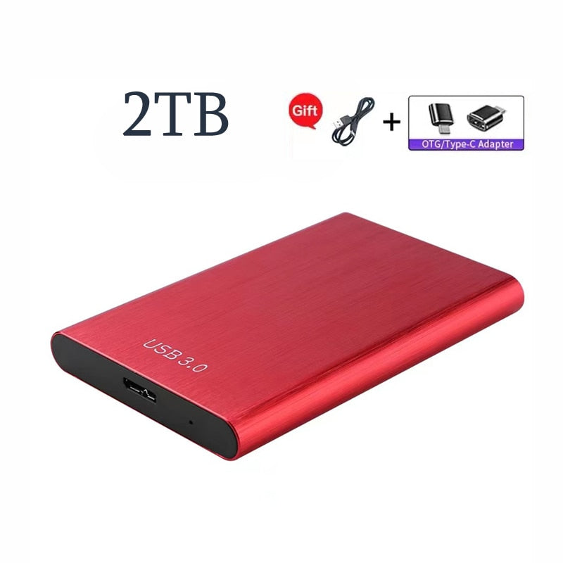 Original Portable High-Speed SSD/HDD 2TB/4TB/8TB/16TB/30TB External Hard Drive Mass Storage USB 3.0 Interface Memory Hard Drive