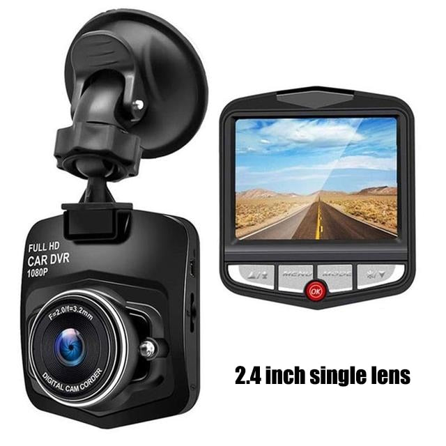 Automotive high-definition driving recorder 2.4 inch single lens video recording player Wide angle 170 night recorder