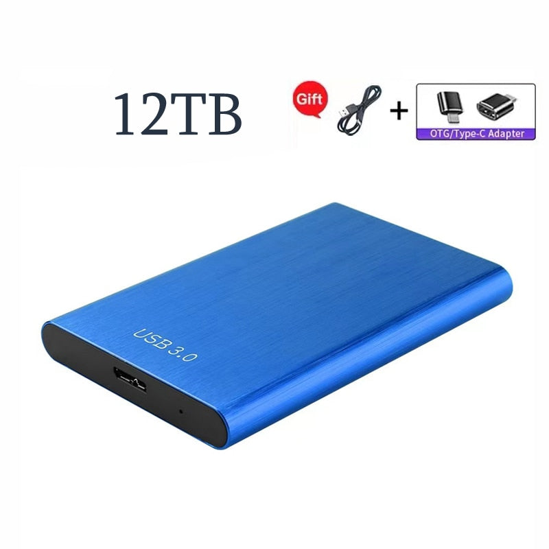 Original Portable High-Speed SSD/HDD 2TB/4TB/8TB/16TB/30TB External Hard Drive Mass Storage USB 3.0 Interface Memory Hard Drive