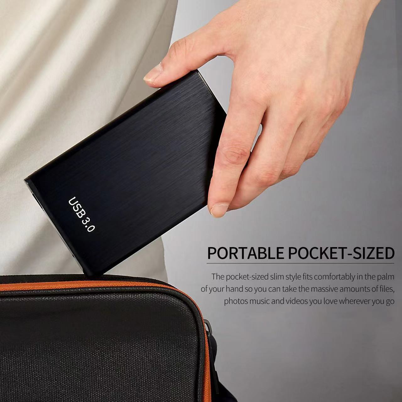 Original Portable High-Speed SSD/HDD 2TB/4TB/8TB/16TB/30TB External Hard Drive Mass Storage USB 3.0 Interface Memory Hard Drive