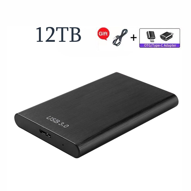 Original Portable High-Speed SSD/HDD 2TB/4TB/8TB/16TB/30TB External Hard Drive Mass Storage USB 3.0 Interface Memory Hard Drive