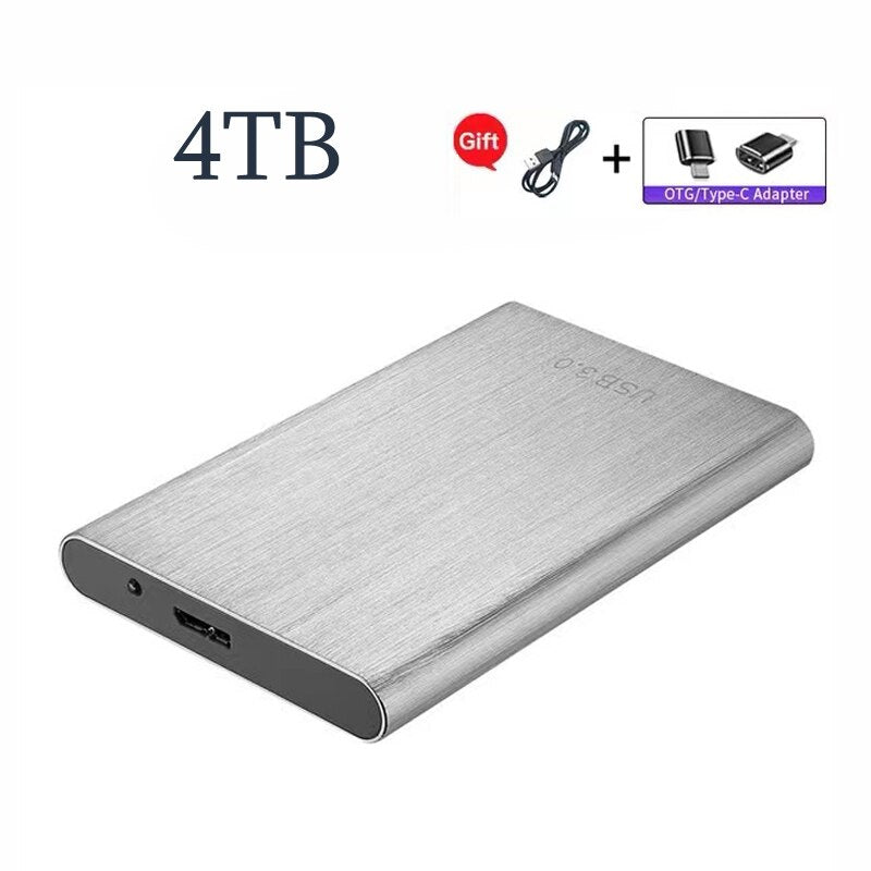 Original Portable High-Speed SSD/HDD 2TB/4TB/8TB/16TB/30TB External Hard Drive Mass Storage USB 3.0 Interface Memory Hard Drive