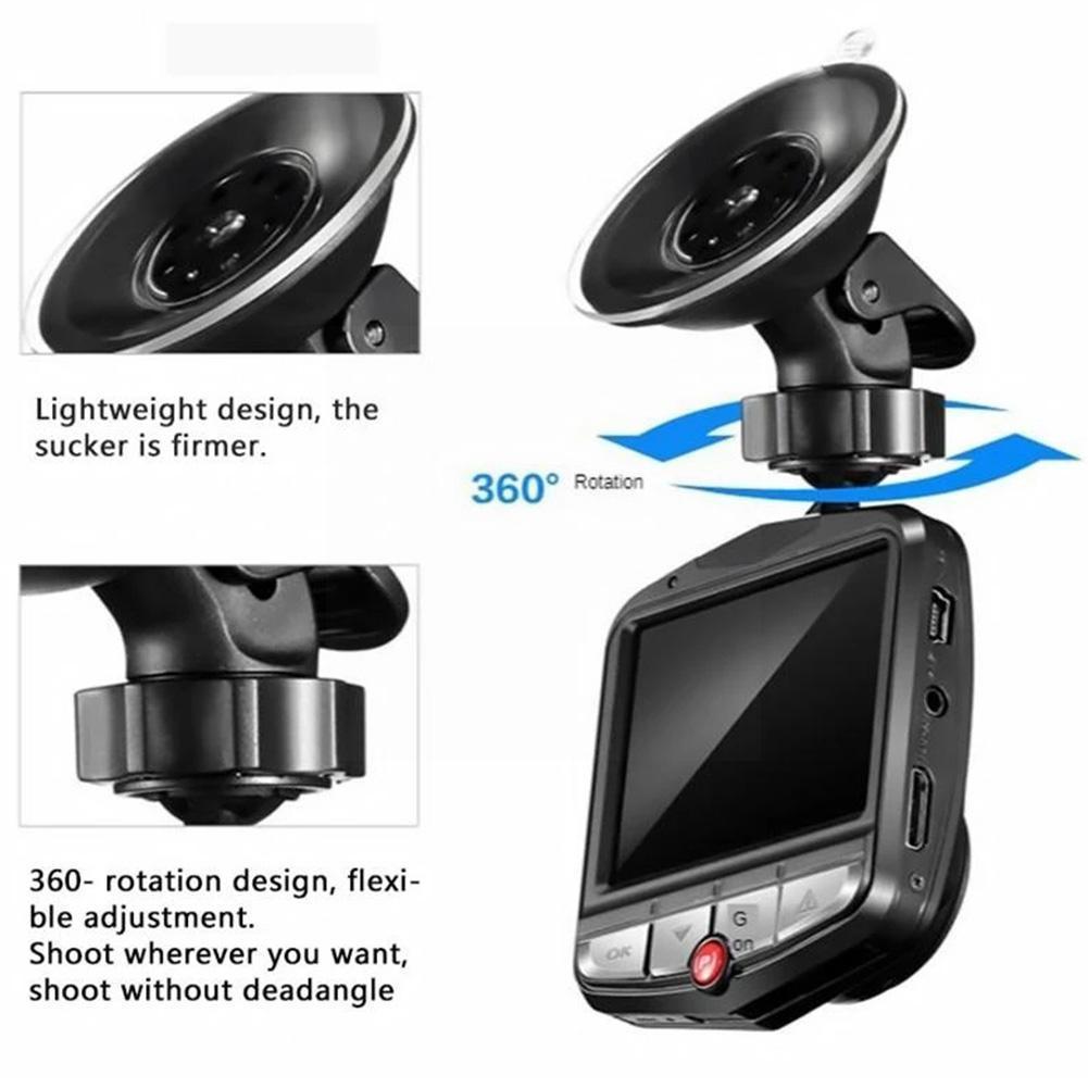 Automotive high-definition driving recorder 2.4 inch single lens video recording player Wide angle 170 night recorder