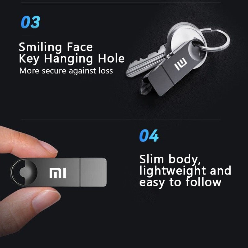 New XIAOMI USB 3.2 Flash Drive 2TB High-Speed Pen Drive 1TB Metal Waterproof Type-C Usb PenDrive For Computer Storage Devices
