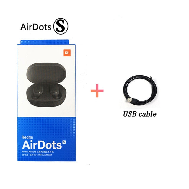 Xiaomi Redmi Airdots s Original Xiaomi Airdots 2 with Bluetooth 5.0 for Gaming Headset Wireless Earbuds with Mic Voice Control