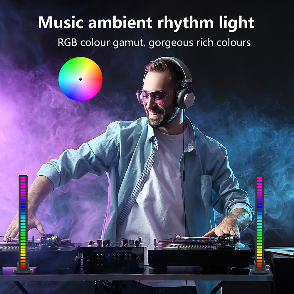 RGB Voice-Activated Rhythm Ambient Light