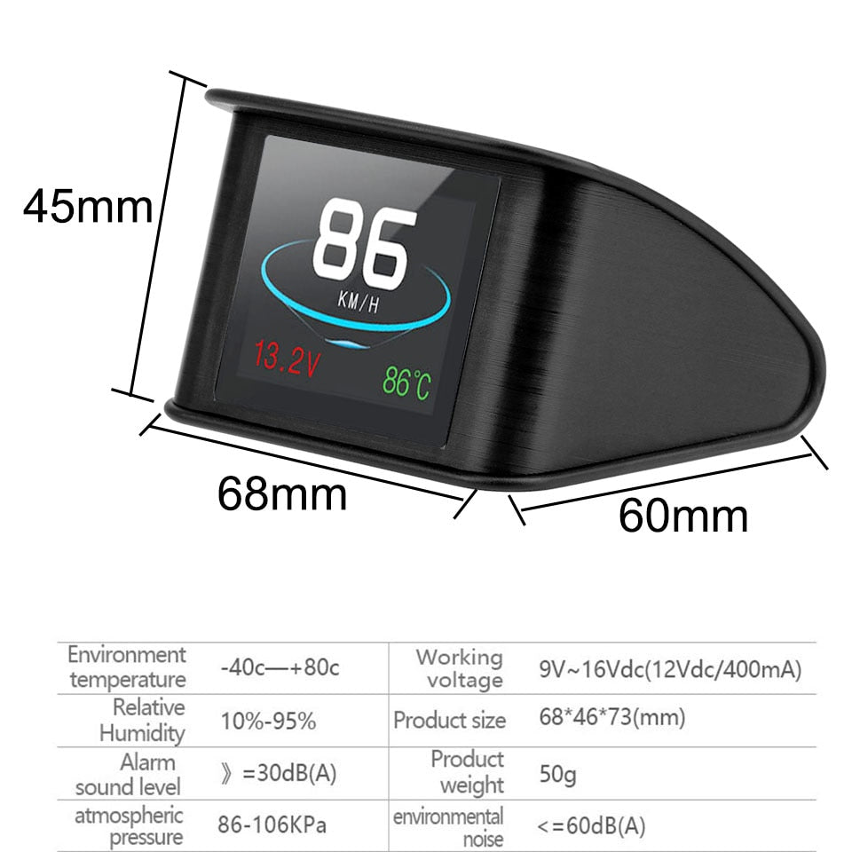 Smart Multi-function Head Display Speedometer