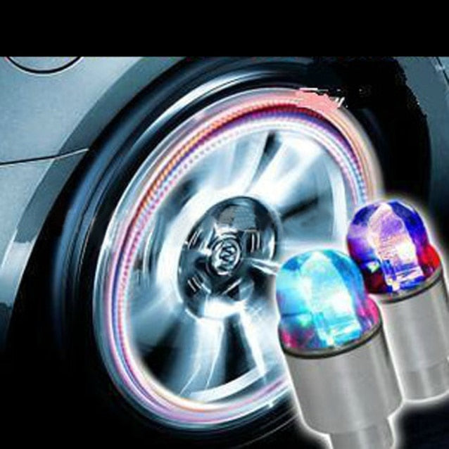 Auto LED Tire Valve Covers Decorative Lights