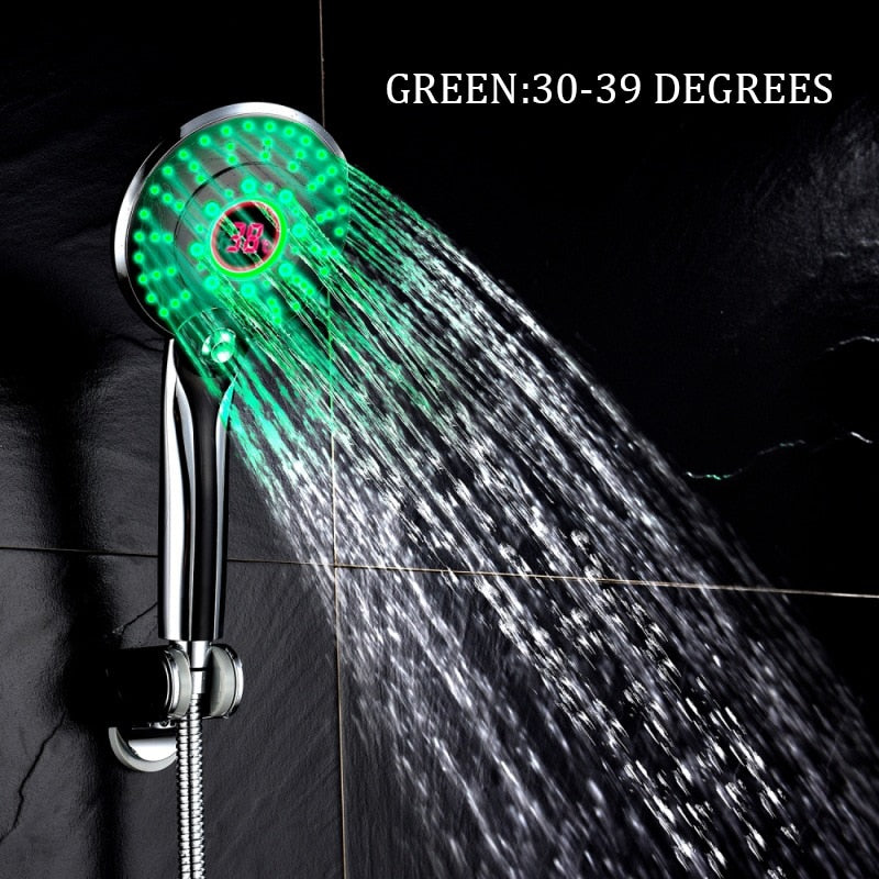 Pressured Rain LED Digital Shower Head