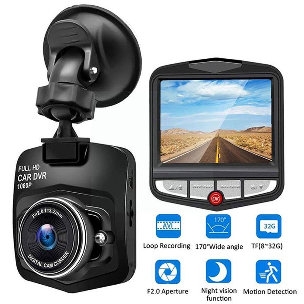 Automotive high-definition driving recorder 2.4 inch single lens video recording player Wide angle 170 night recorder