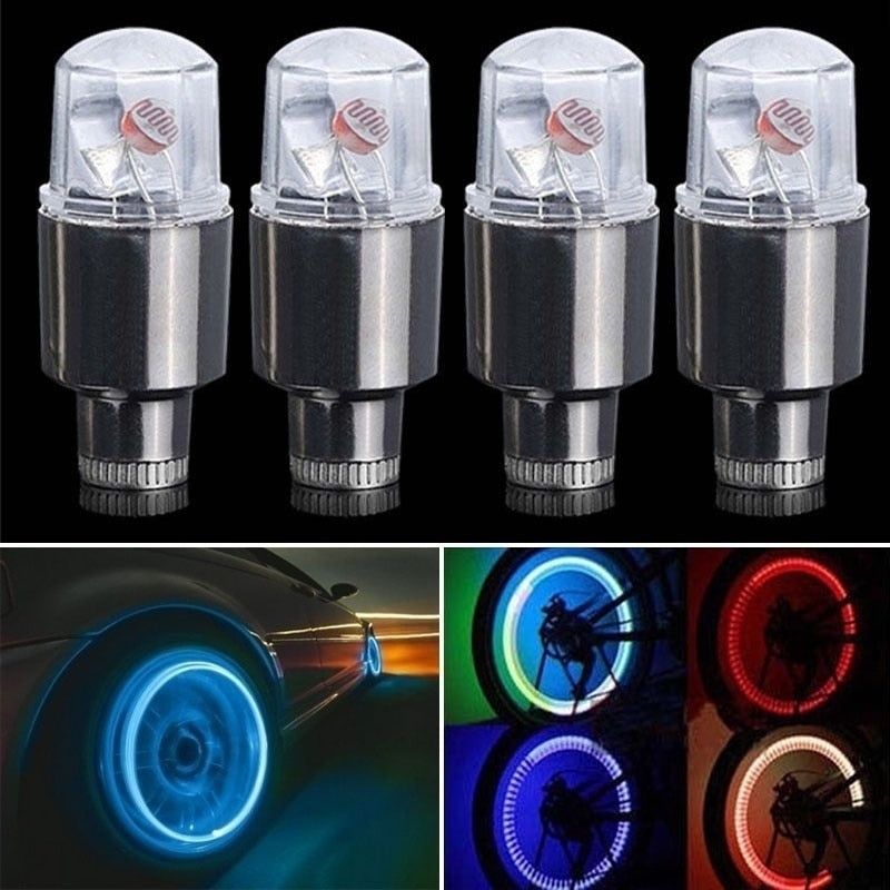 Auto LED Tire Valve Covers Decorative Lights