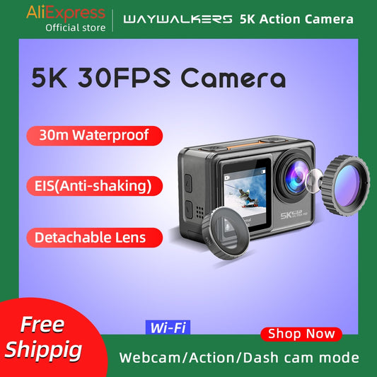 5K Action Camera Ultra HD WiFi Remote Control