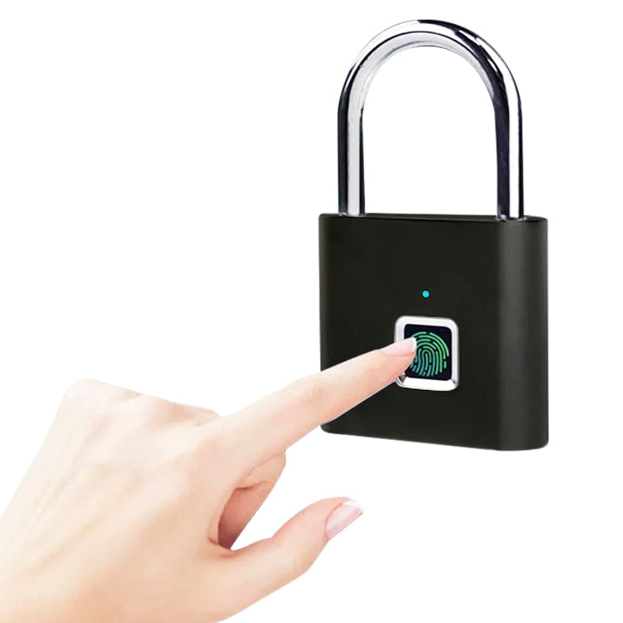 Portable Keyless Smart Fingerprint Padlock