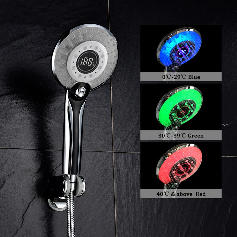 Pressured Rain LED Digital Shower Head