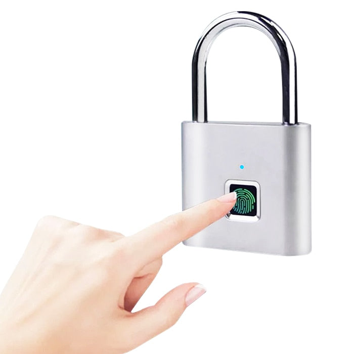 Portable Keyless Smart Fingerprint Padlock